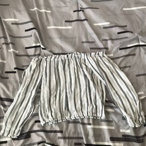 Off the shoulder crop top